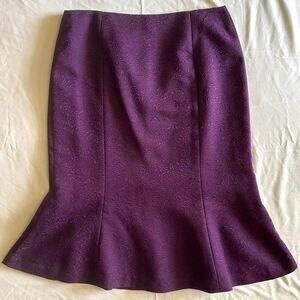 Vtg 90s Randolph Duke Purple Tulip Flare Skirt Sz 6 Whimsigoth Floral Goth Witch